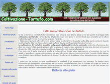 Tablet Screenshot of coltivazione-tartufo.com